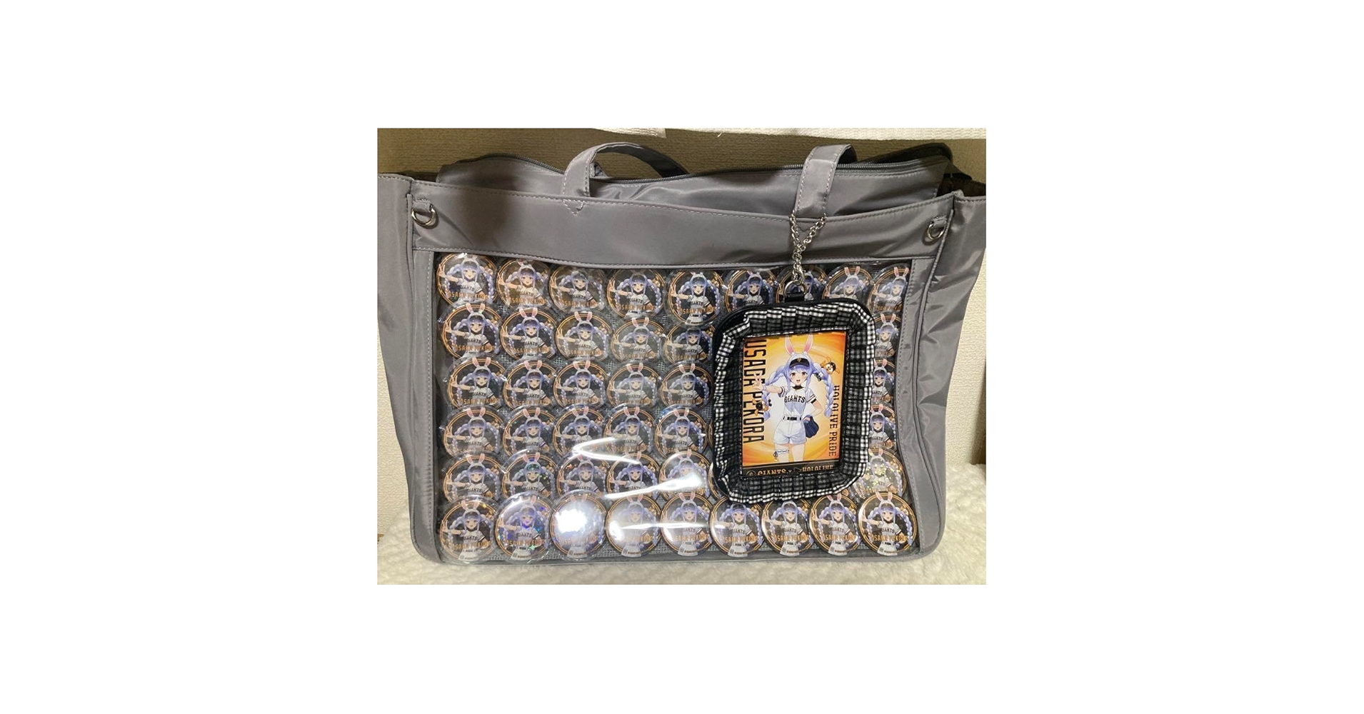 フワモコ 痛バ 缶バッジ Amazon.co.jp: ホロラ 兎田ぺこら 痛バッグ 痛バ ジャイアンツ